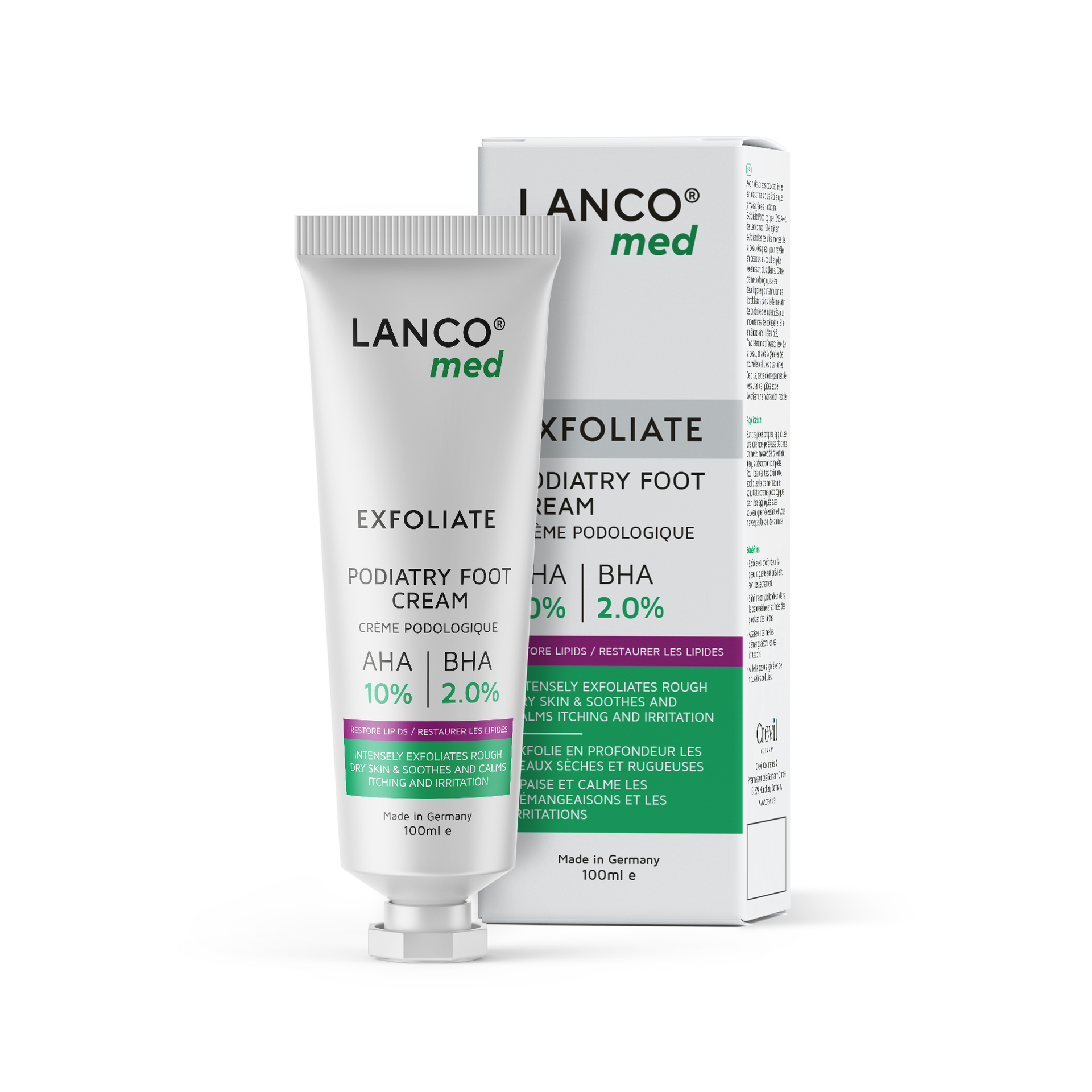 PODIATRY 10% AHA + 2.0% BHA FOOT CREAM