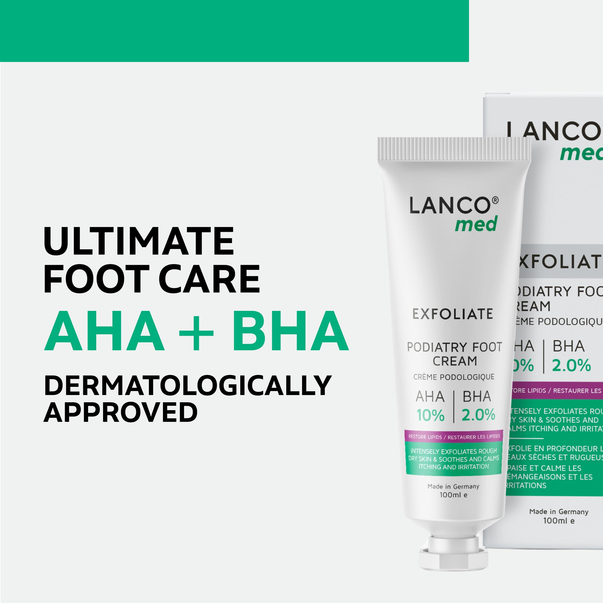 PODIATRY 10% AHA + 2.0% BHA FOOT CREAM