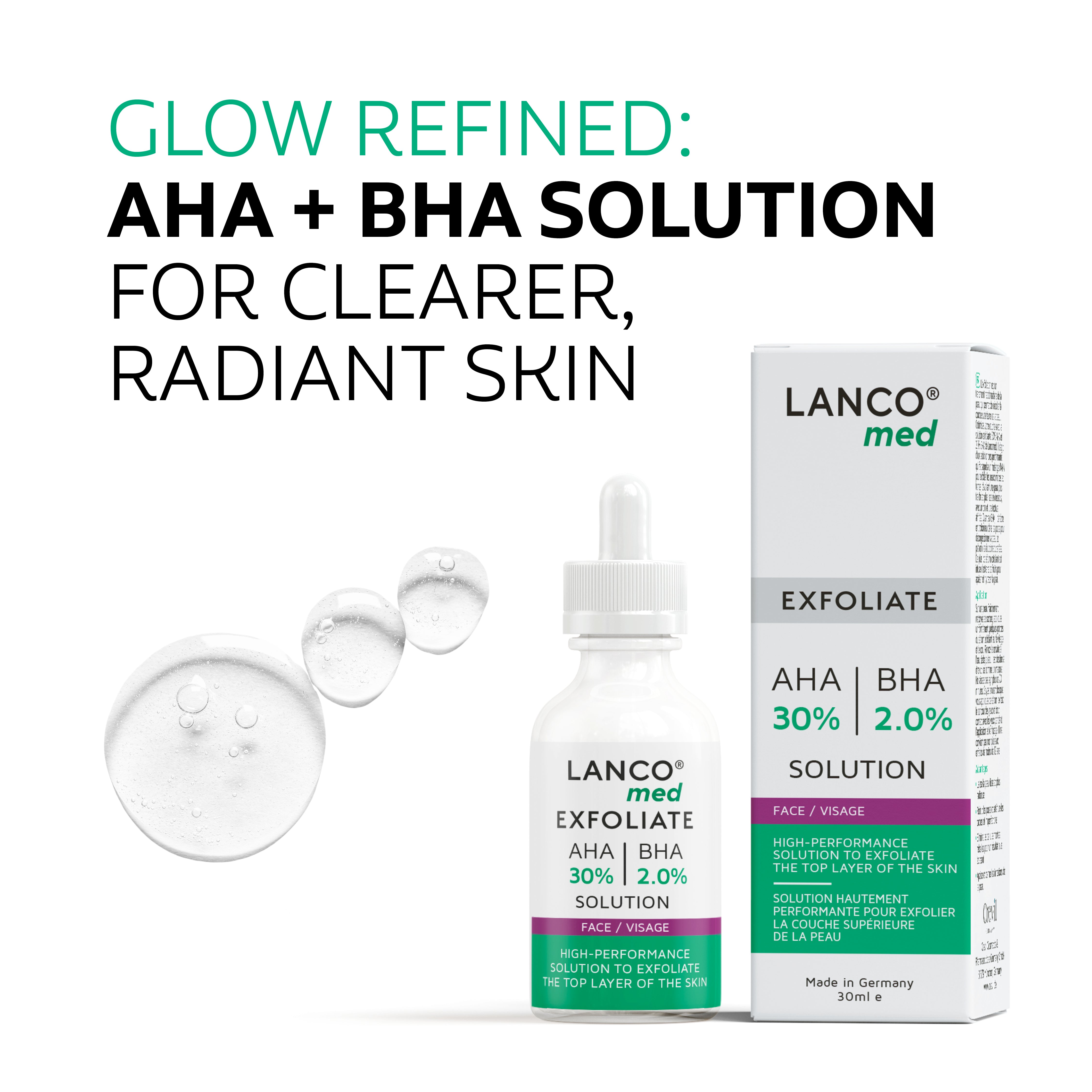 美容液 TO AHA 30% + BHA 2% 30ml *5 30% AHA & 2.0% BHA SOLUTION