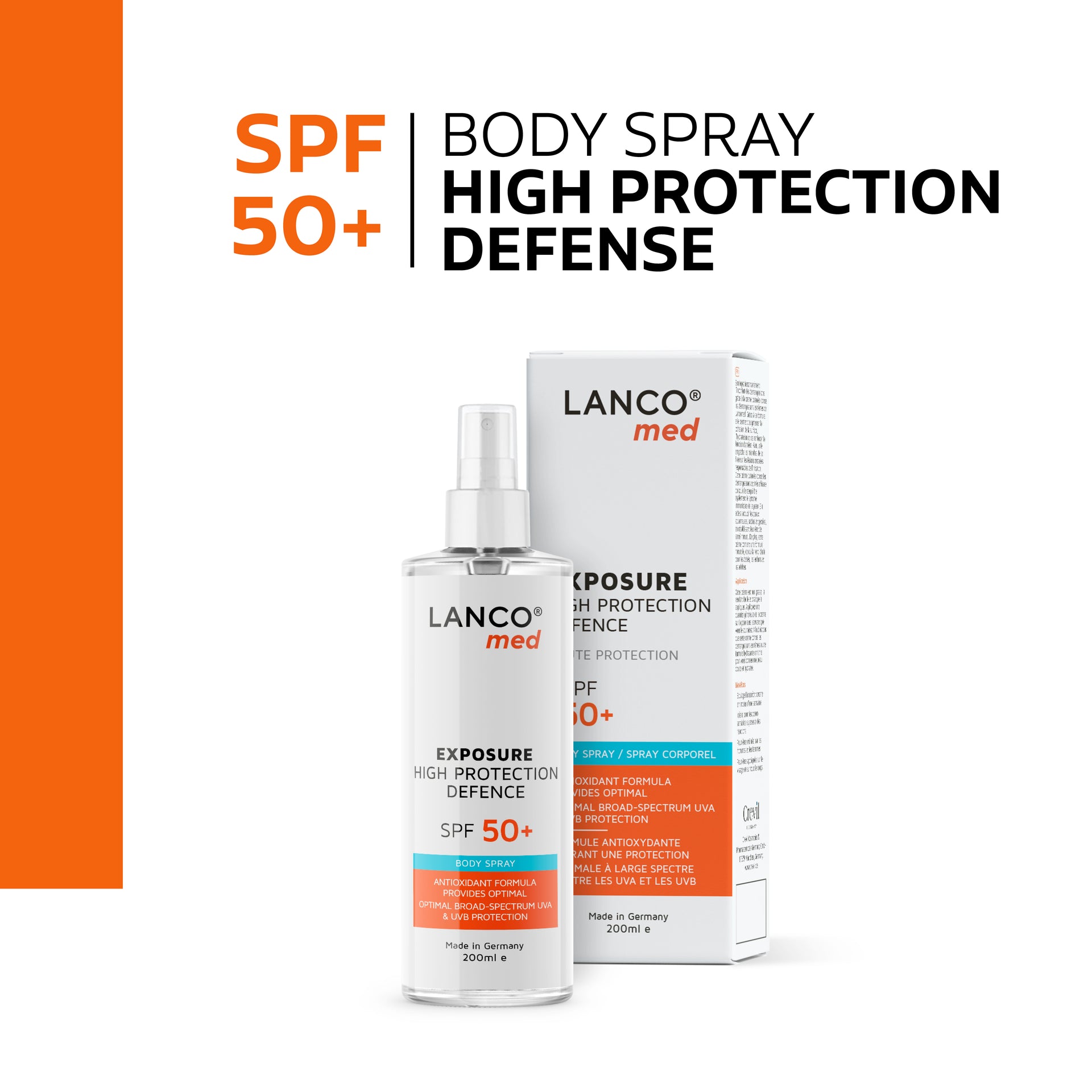 SPF 50+ HIGH PROTECTION BODY SPRAY